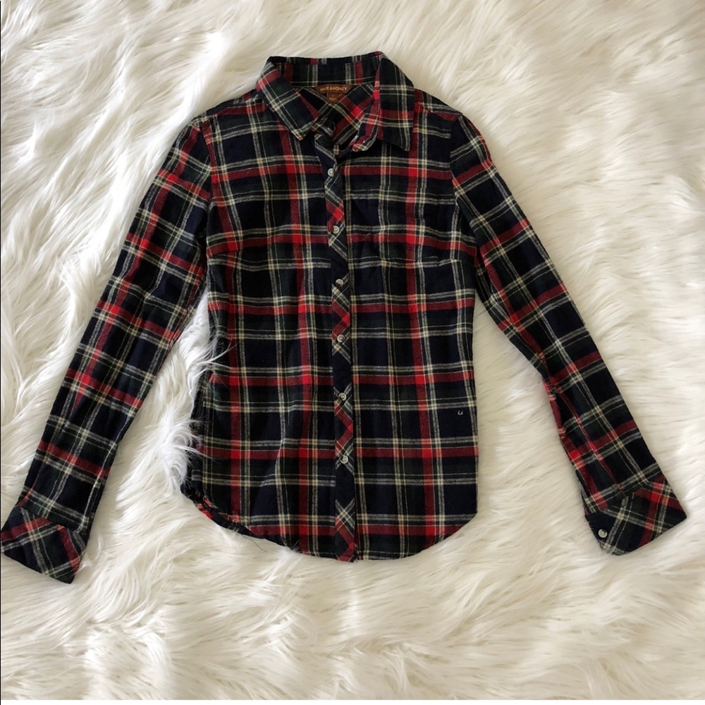 Hive & Honey- Plaid flannel